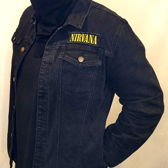 Mens NIRVANA Denim Jacket - Picture 4 of 11